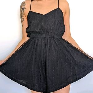 Black Lacey Romper